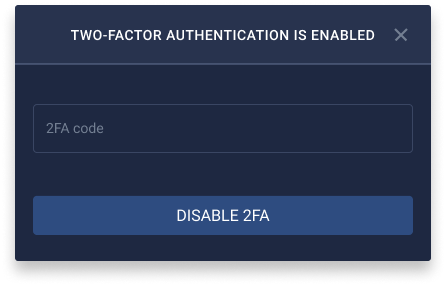 2fa disabling